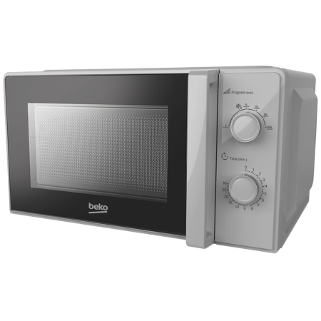 Cuptor cu microunde Beko MOC20100SFB, 20 L, 700 W, 6 niveluri de putere, dezghetare, control mecanic, argintiu/negru [1]