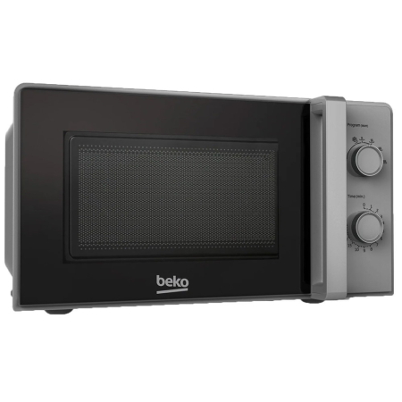 Cuptor cu microunde Beko MOC20100SFB, 20 L, 700 W, 6 niveluri de putere, dezghetare, control mecanic, argintiu/negru [2]