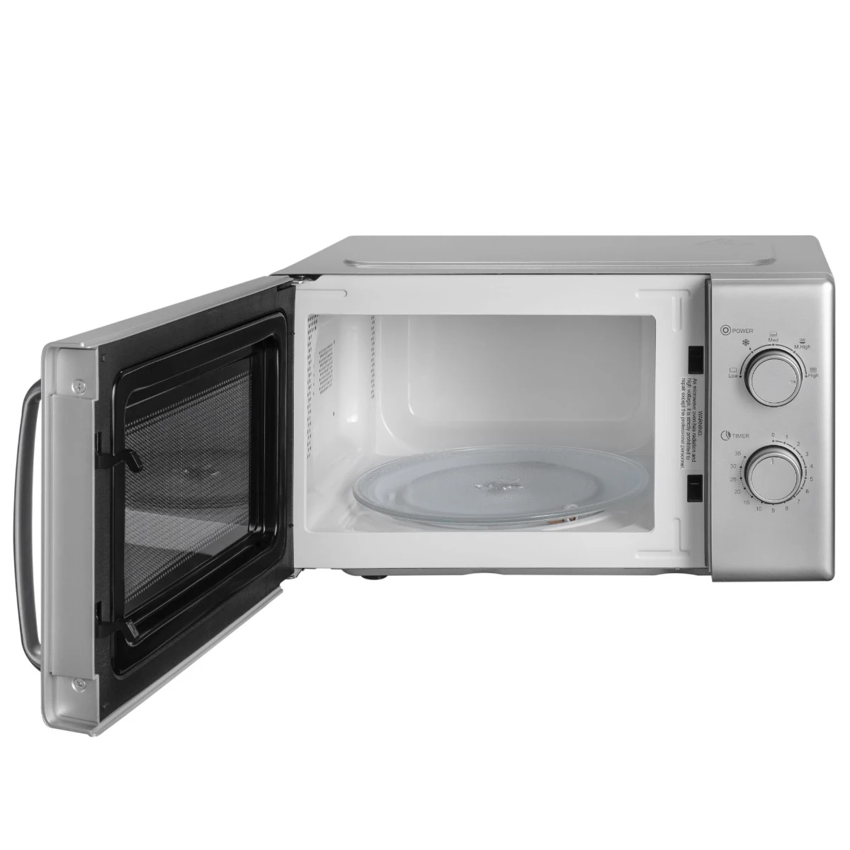 Cuptor cu microunde Daewoo KOR-6S20S-2, 700 W, 5 trepte, 20 l, 49.5 cm, 38 cm, 28.6 cm, 5 programe, Argintiu [1]