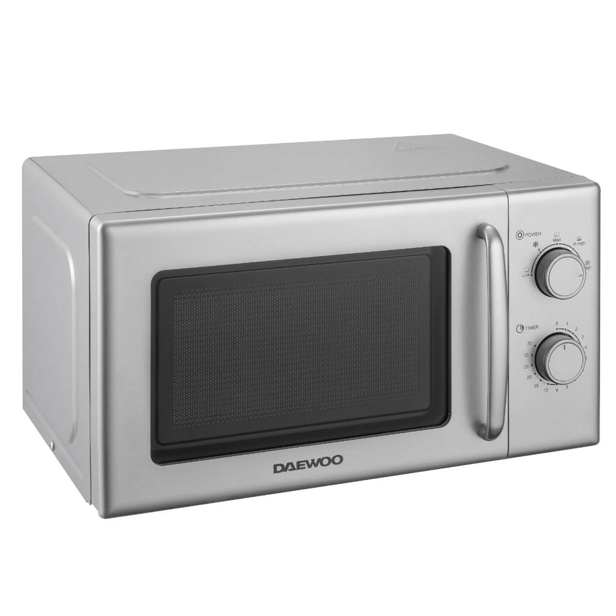 Cuptor cu microunde Daewoo KOR-6S20S-2, 700 W, 5 trepte, 20 l, 49.5 cm, 38 cm, 28.6 cm, 5 programe, Argintiu [3]