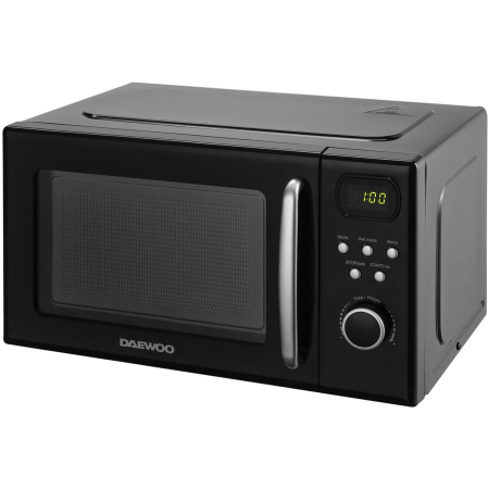 Cuptor cu microunde Daewoo KOR-6S2BK-2, microunde, putere w 700, capacitate l 20, numar programe 8, trepte de putere 5, negru [2]