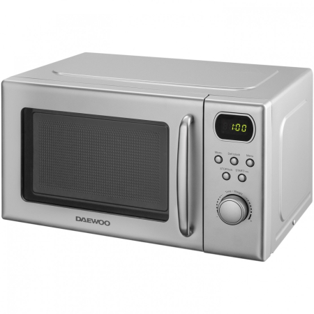 Cuptor cu  microunde Daewoo KOR-6S2BS-2, microunde, putere w 700, capacitate l 20, numar programe 8, trepte de putere 5, argintiu [2]