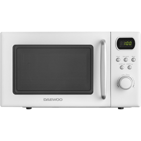 Electrocasnice - Cuptor cu microunde Daewoo KOR-6S2BW-2, 700 W, 5 trepte, 20 l, 49.5 cm, 38 cm, 28.6 cm, 8 programe, Alb