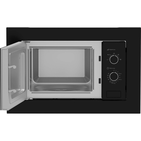 Cuptor cu microunde incorporabil Beko BMOB20202B, 20 L, 800 W, timer mecanic, 5 niveluri de putere, functie dezghetare, control mecanic, negru [1]