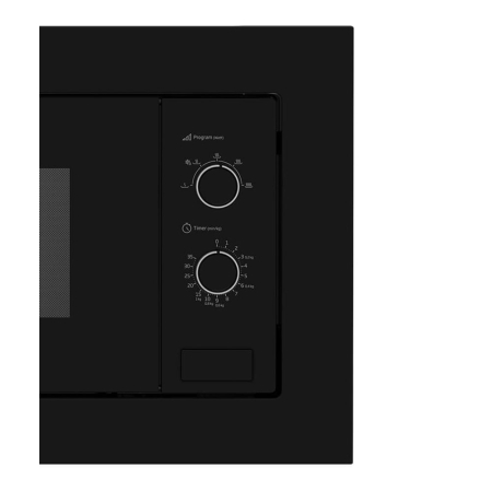 Cuptor cu microunde incorporabil Beko BMOB20202B, 20 L, 800 W, timer mecanic, 5 niveluri de putere, functie dezghetare, control mecanic, negru [3]