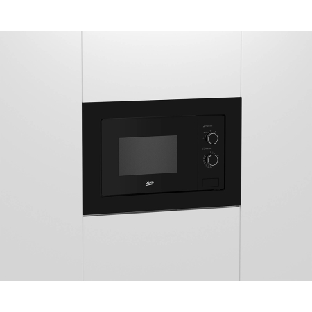 Cuptor cu microunde incorporabil Beko BMOB20202B, 20 L, 800 W, timer mecanic, 5 niveluri de putere, functie dezghetare, control mecanic, negru [2]