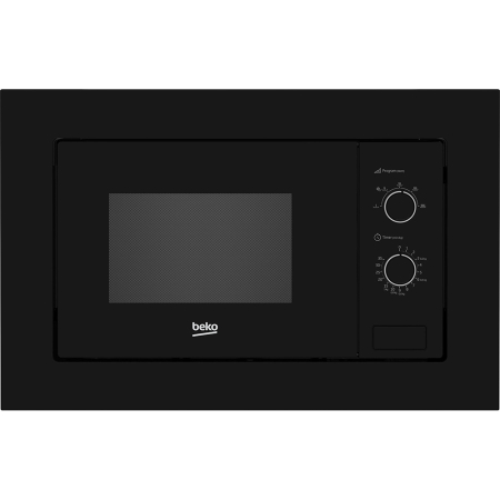 Cuptoare cu microunde - Cuptor cu microunde incorporabil Beko BMOB20202B, 20 L, 800 W, timer mecanic, 5 niveluri de putere, functie dezghetare, control mecanic, negru