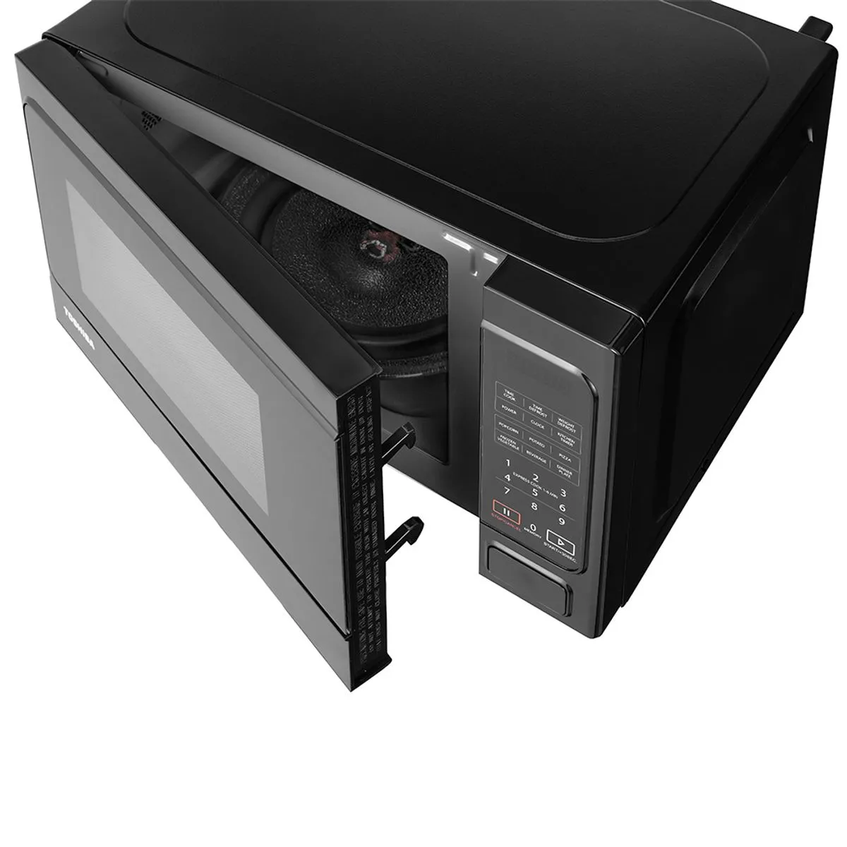 Cuptor cu microunde Toshiba MM-EM20PBK, microunde, putere w 800, capacitate l 20, numar programe 11, trepte de putere 5, negru [4]