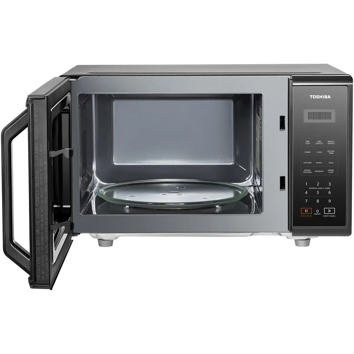 Cuptor cu microunde Toshiba MM-EM23PBK, microunde, putere w 800, capacitate l 23, numar programe 6, trepte de putere 10, negru [1]
