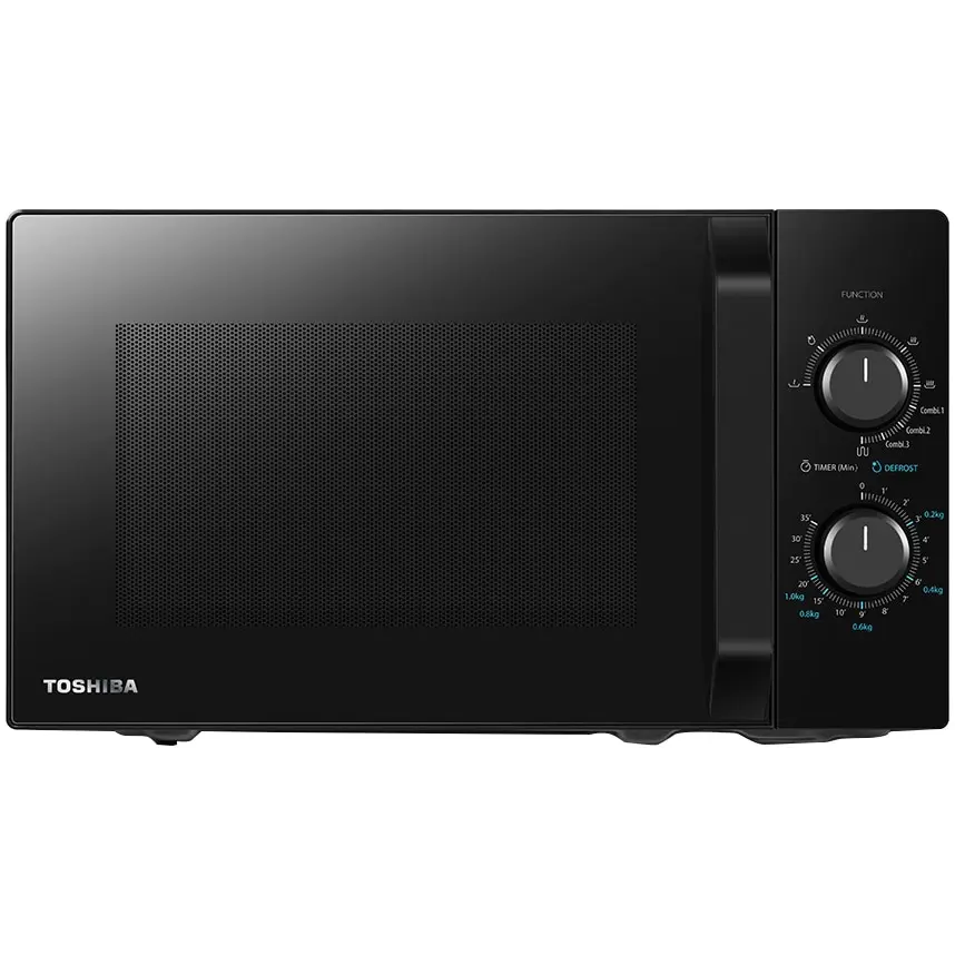 Electrocasnice - Cuptor cu microunde Toshiba MW2-MG20PBK, microunde, putere w 800, capacitate l 20, numar programe 3, trepte de putere 5, negru