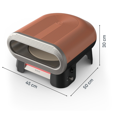 Cuptor electric pentru pizza Tefal Pizza Pronto JM600TE0, 2600 W, 4 trepte de temperatura, piatra rotativa automata, accesoriu pentru feliat pizza, pa [12]