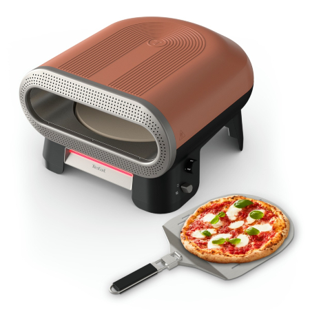 Cuptor electric pentru pizza Tefal Pizza Pronto JM600TE0, 2600 W, 4 trepte de temperatura, piatra rotativa automata, accesoriu pentru feliat pizza, pa [11]