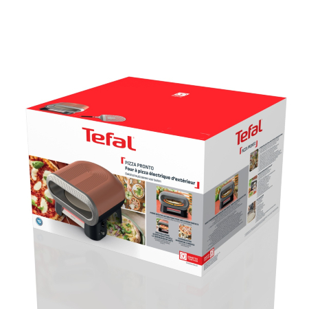 Cuptor electric pentru pizza Tefal Pizza Pronto JM600TE0, 2600 W, 4 trepte de temperatura, piatra rotativa automata, accesoriu pentru feliat pizza, pa [13]