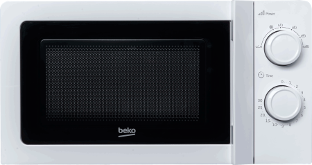 Cuptoare cu microunde - Cuptor cu microunde Beko MOC201002W, 20 L, 700 W, 6 niveluri de putere, dezghetare, control mecanic, alb