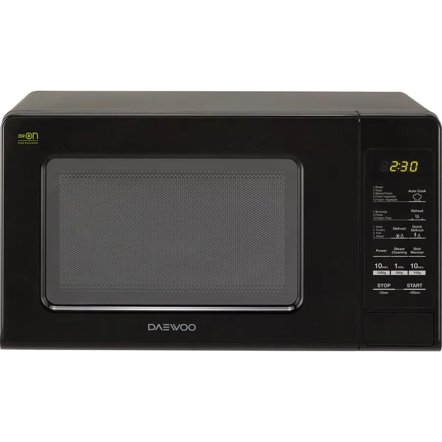 Electrocasnice - Cuptor microunde Daewoo KOR-AF25BKX, putere w 850, capacitate l 25, numar programe 12, trepte de putere 5, negru