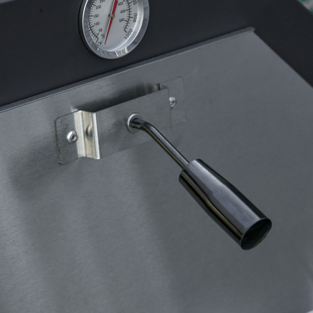  Cuptor Pizza & Gratar Carbuni 64×54×160 cm - Inox pentru Exterior [8]