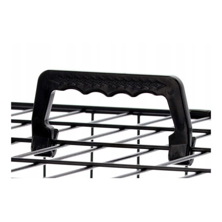 Cusca metalica caine xl pliabila tava detasabila maner, 91x57x63 cm, transport usor, negru [5]