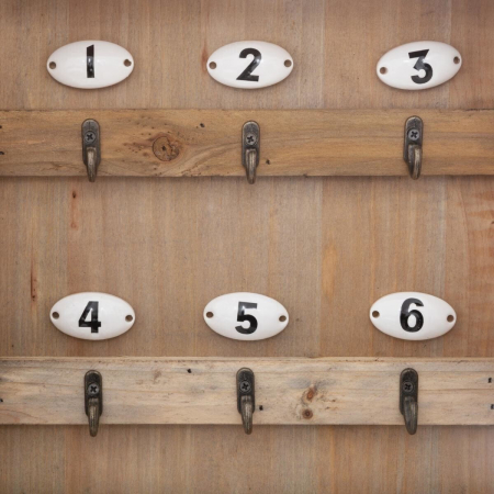 Cutie de chei Atmosphera Ornella cu 8 carlige si usa din sticla, 26x38 cm, natur [3]