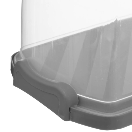 Cutie depozitare paine, 5Five, polipropilena, 36x13x16 cm, gri [2]