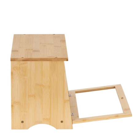 Cutie pentru paine din bambus cu fereastra transparenta, inchidere magnetica, 40x20x23 cm, bambus natural [12]