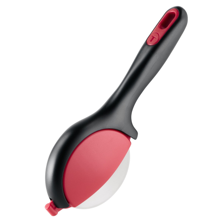 Vase & ustensile pentru gatit - Cutit pizza Tefal Ingenio K1990334, inox, capac de protectie pentru lama, lama detasabila, negru & rosu