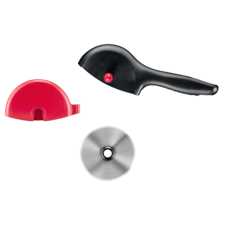 Cutit pizza Tefal Ingenio K1990334, inox, capac de protectie pentru lama, lama detasabila, negru & rosu [9]