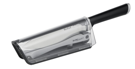 Cutitul bucatarului cu suport de ascutire Tefal Ever Sharp K2569004, 16.5 cm, suport cu tehnologie Dual Pivot, sistem de blocare, otel german [4]
