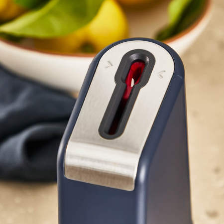 Cutitul bucatarului & suport Tefal EverSharp Pro K297S244, inox german, maner ergonomic, sistem de ascutire integrat, negru & argintiu [15]
