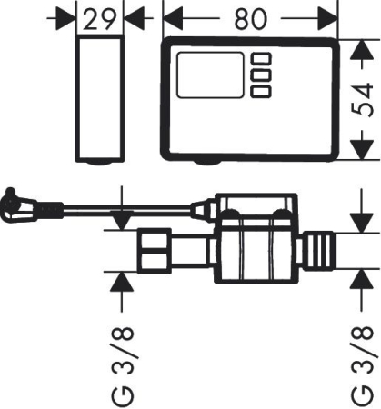 Debitmetru Hansgrohe F23 [1]