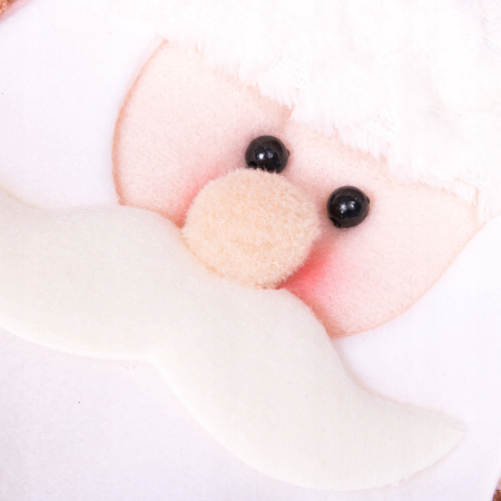 Decoratiune Craciun, soseta pentru cadouri cu Mos Craciun 45cm, maro [2]