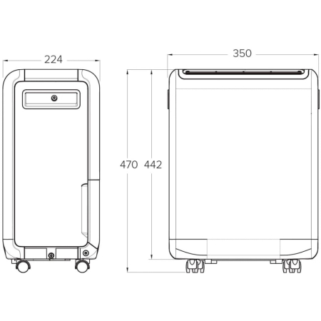 Dezumidificator portabil Ariston DEOS Evo 12, capacitate 12 litri/zi, pentru camere pana la 35 m² [3]