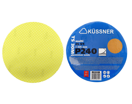 Disc abraziv multi-gauri Küssner TS30M, Ø 225 mm, acoperire cu corindon, granulatie *P240*, pachet de 25 [1]