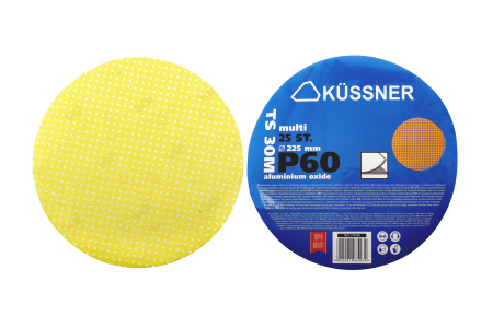 Disc abraziv multi-gauri Küssner TS30M, Ø 225 mm, acoperire cu corindon, granulatie *P60*, pachet de 25 [1]