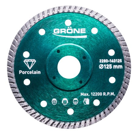 Disc diamantat Gröne Ø 125 x 22,23 mm Muchie tesita Turbo [1]