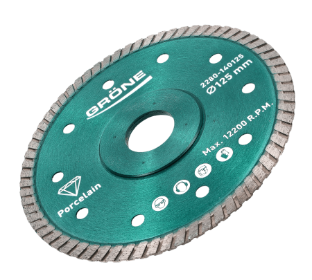 Disc diamantat Gröne Ø 125 x 22,23 mm Muchie tesita Turbo [2]