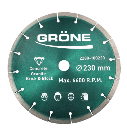 Disc diamantat Gröne Ø 230 x 22,23 mm cu muchie segmentata [1]