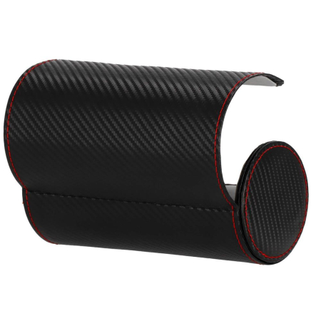 (DL) Cutie depozitare si organizare ceasuri si alte accesorii, MDF, piele ecologica, 20x9cm, negru [9]