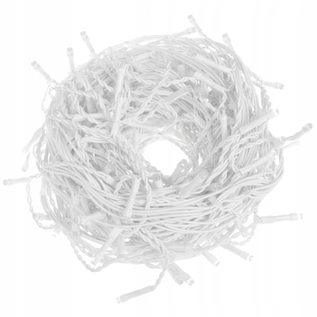 Ghirlanda luminoasa tip perdea 300 LED-uri, 12m, pentru interior/exterior, iluminare alba [6]