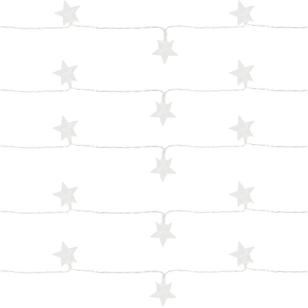 (DL) Instalatie stelute luminoase pentru gradina, 5 metri, 50 LED-uri, cu baterii, galben [10]
