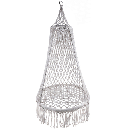 Gradina - (DL) Scaun rotund tip leagan suspendat, model cuib, 80x140cm, maxim 120kg, bej