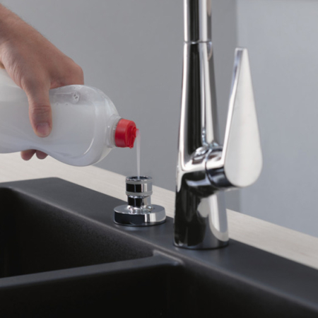 Dozator detergent gri periat Hansgrohe A71 [4]