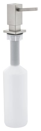 Dozator sapun bucatarie Grohe 40649DC0, Cube, incastrat, 500 ml, mat, otel satinat [2]