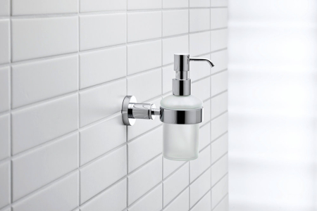 Dozator sapun Duravit 0099161000, baie D-Code, tip instalare pe perete, volum ml 200, numar orificii instalare 2, crom [3]