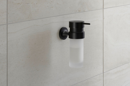 Dozator sapun Duravit 0099354600, baie Starck T, tip instalare pe perete, design modern, fixare sigura, negru [2]