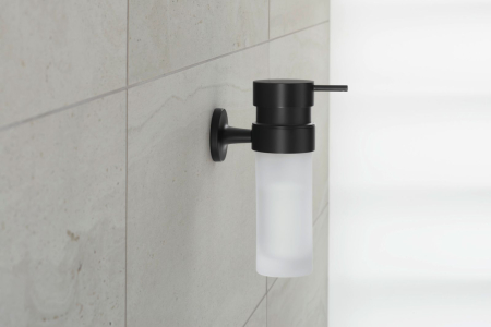 Dozator sapun Duravit 0099354600, baie Starck T, tip instalare pe perete, design modern, fixare sigura, negru [1]