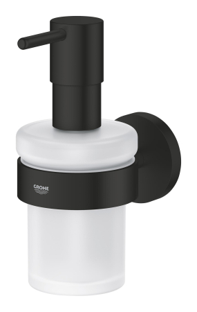 Dozator sapun Grohe 1022572430, 144 mm, 126 mm, 2 orificii instalare, 160 volum ml, pe perete, Negru [1]