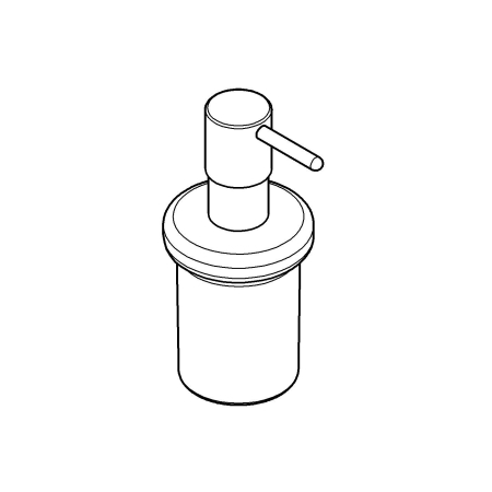 Dozator sapun Grohe 40394DC1, Essentials, pe suport, 160 ml, sticla/metal, mat, otel satinat [4]
