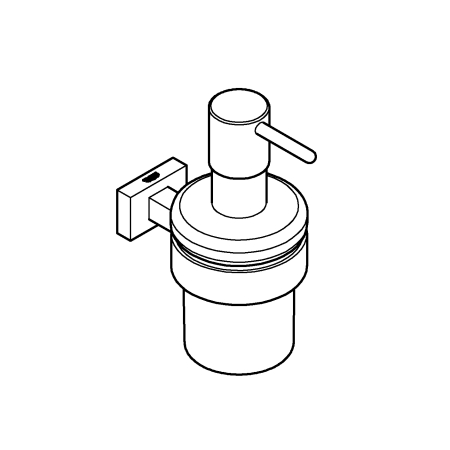 Dozator sapun Grohe 40756001, 157 mm, 74 mm, 1 orificii instalare, 150 volum ml, pe perete, Transparent [4]