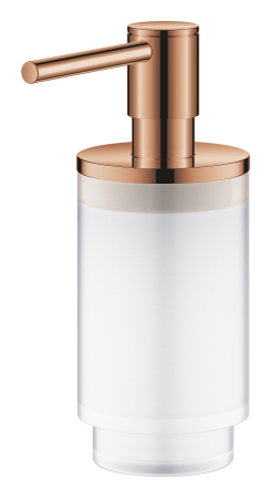Dozator sapun Grohe 41028DA0, Selection, pe suport, 130 mm, sticla/metal, lucios, cupru [1]