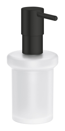 Accesorii baie - Dozator sapun Grohe 411882430, 144 mm, 126 mm, 2 orificii instalare, 160 volum ml, pe suport, sticla, metal, Negru